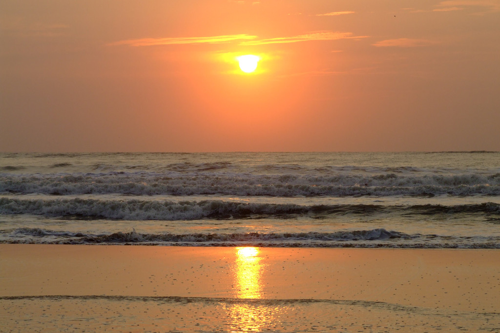 嘿去日照海边看日出嘛,看看日出东方的美丽