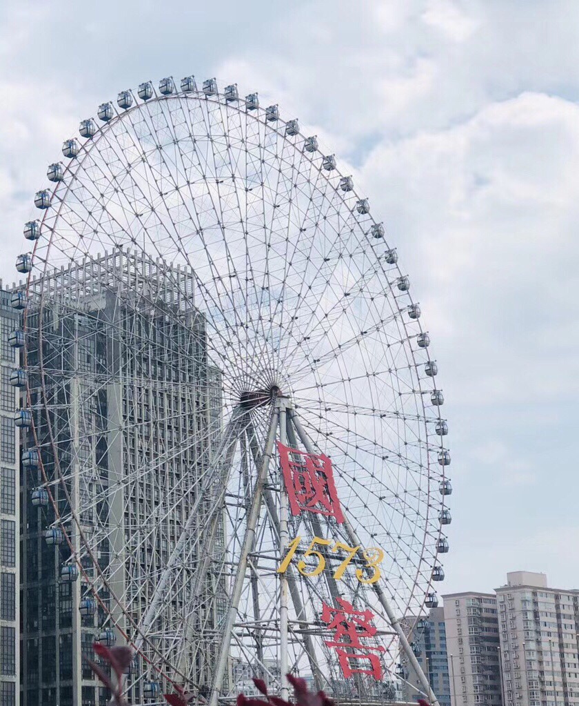 长沙摩天轮标志性的景观之一有特色景色宜人空气清新感觉心情舒畅不错