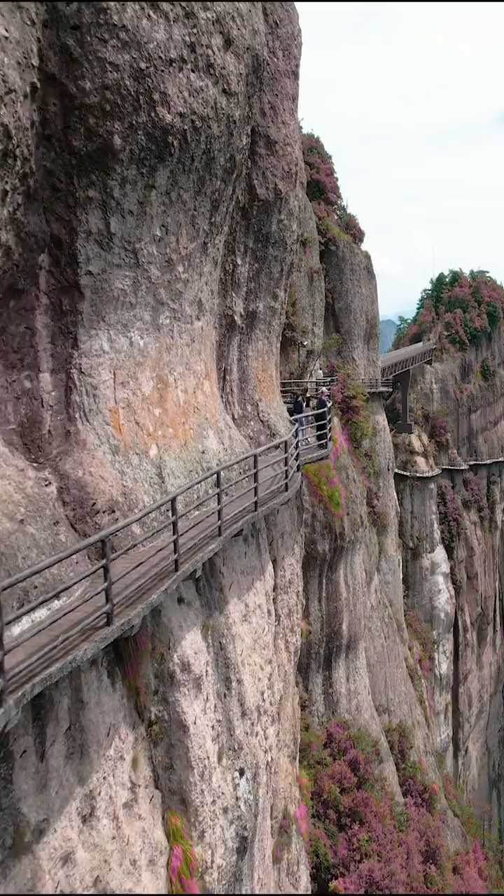 航拍台州市神仙居景区