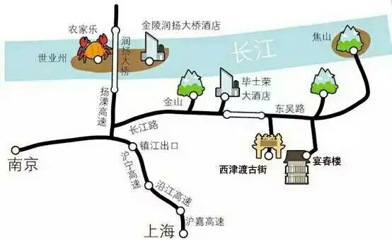 线路2,适合文艺青年:焦山-西津渡-镇江市博物馆-南山-丹阳石刻园.