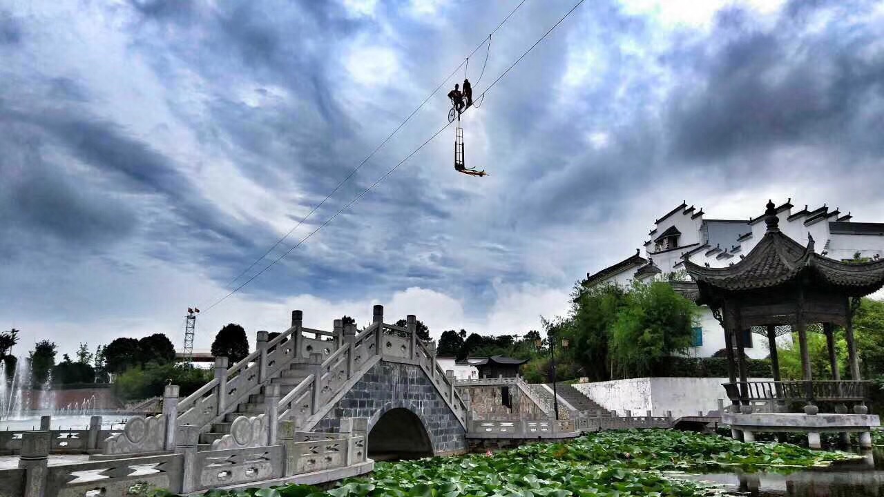 【携程攻略】长丰中国非物质文化遗产园景点,很不错,蒙蒙细雨中,仿佛