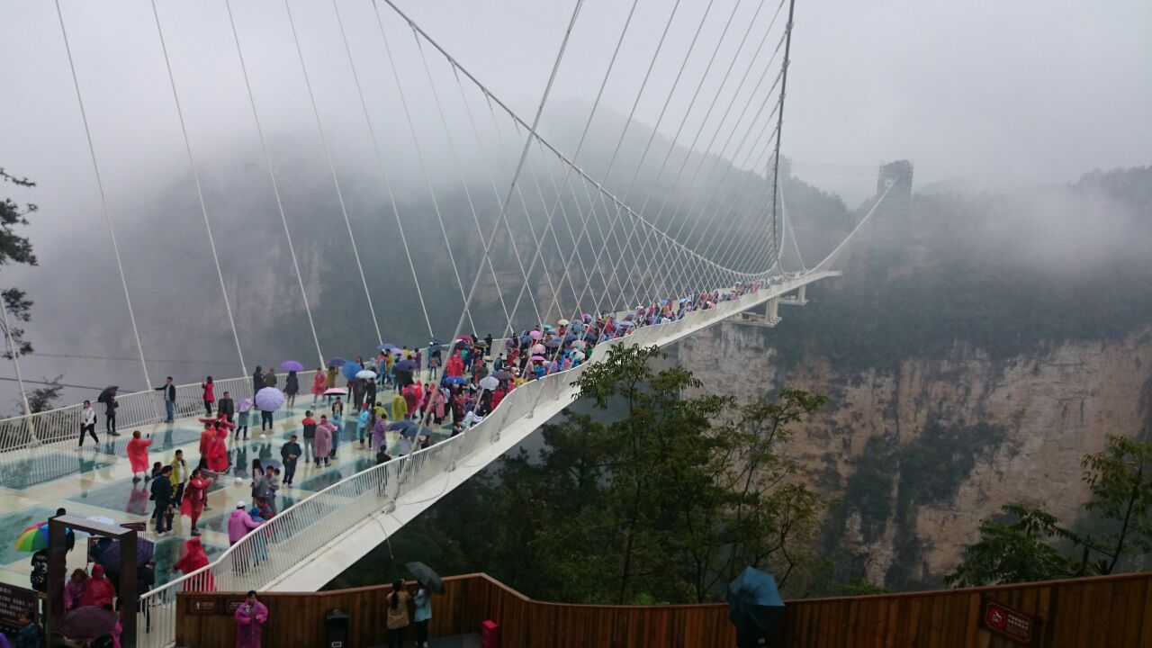 张家界大峡谷玻璃桥旅游景点攻略图