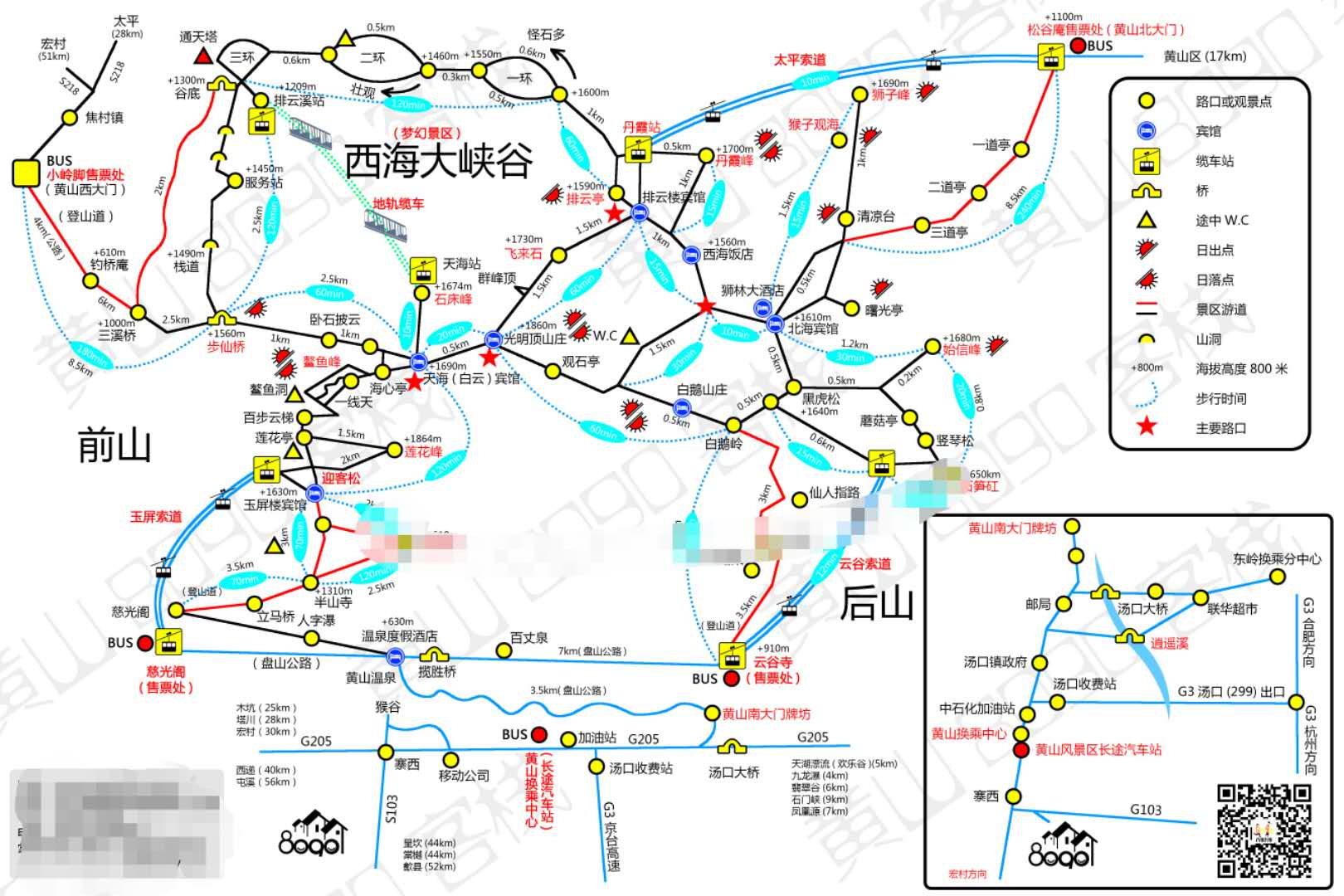 黄山风景区#通常游客从那个门登山好?行李寄哪个门好