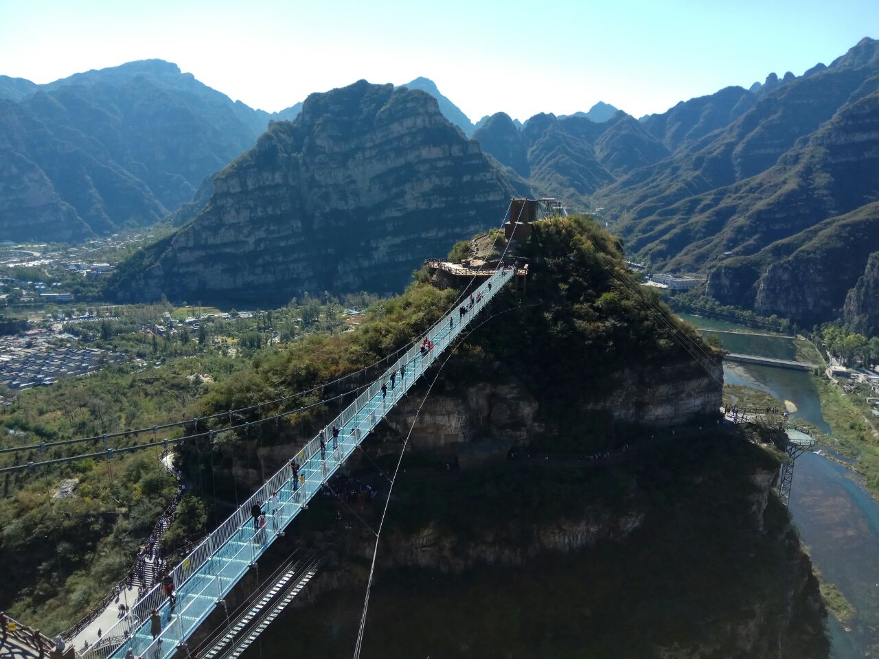 十渡誓言玻璃栈道旅游景点攻略图