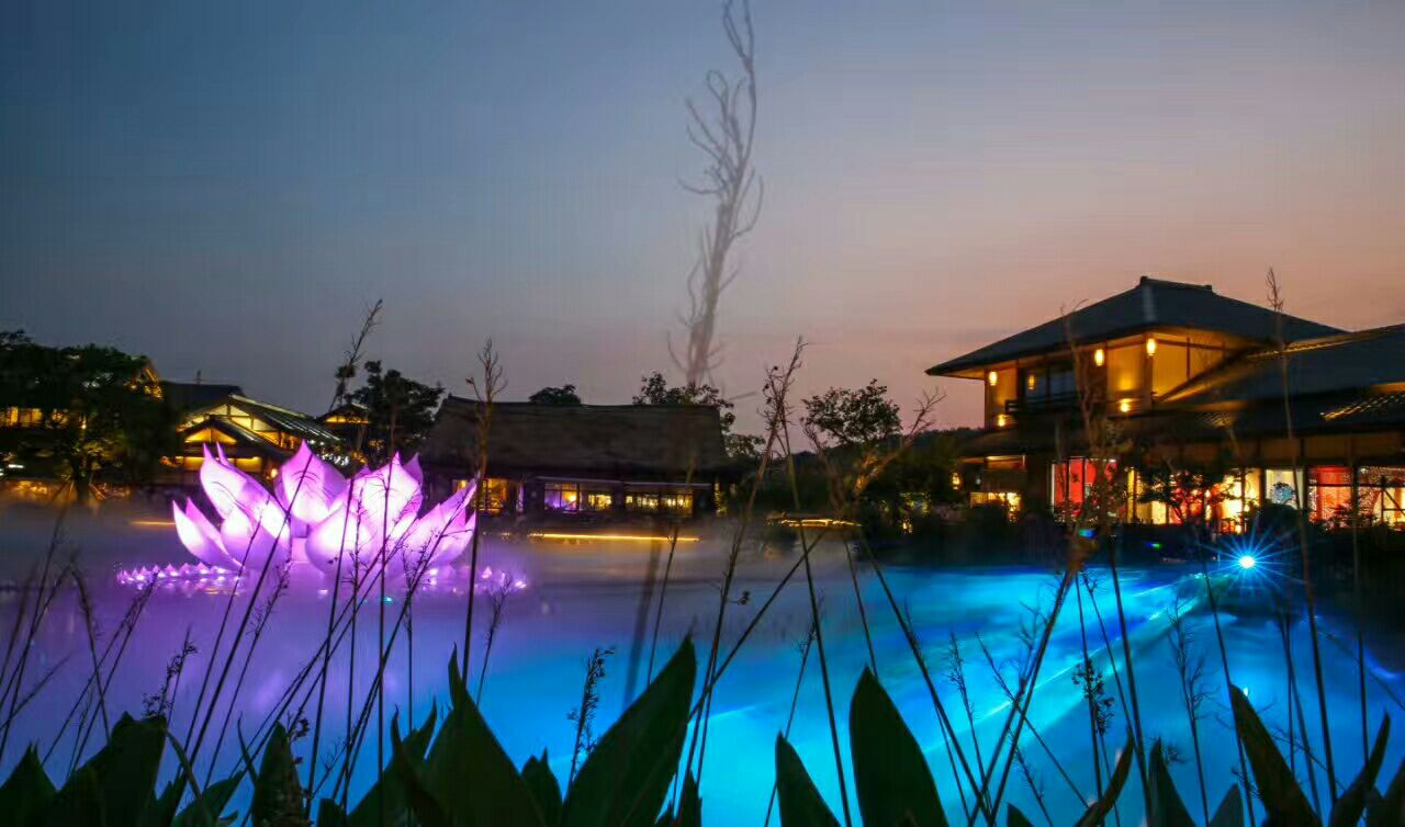 我们这次要是去看夜景的,所以下午出发去的拈花湾