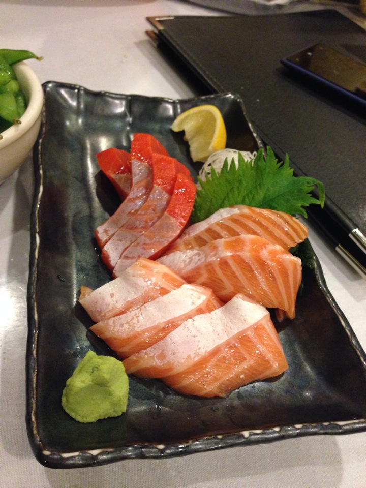 salmon sashimi so delicious