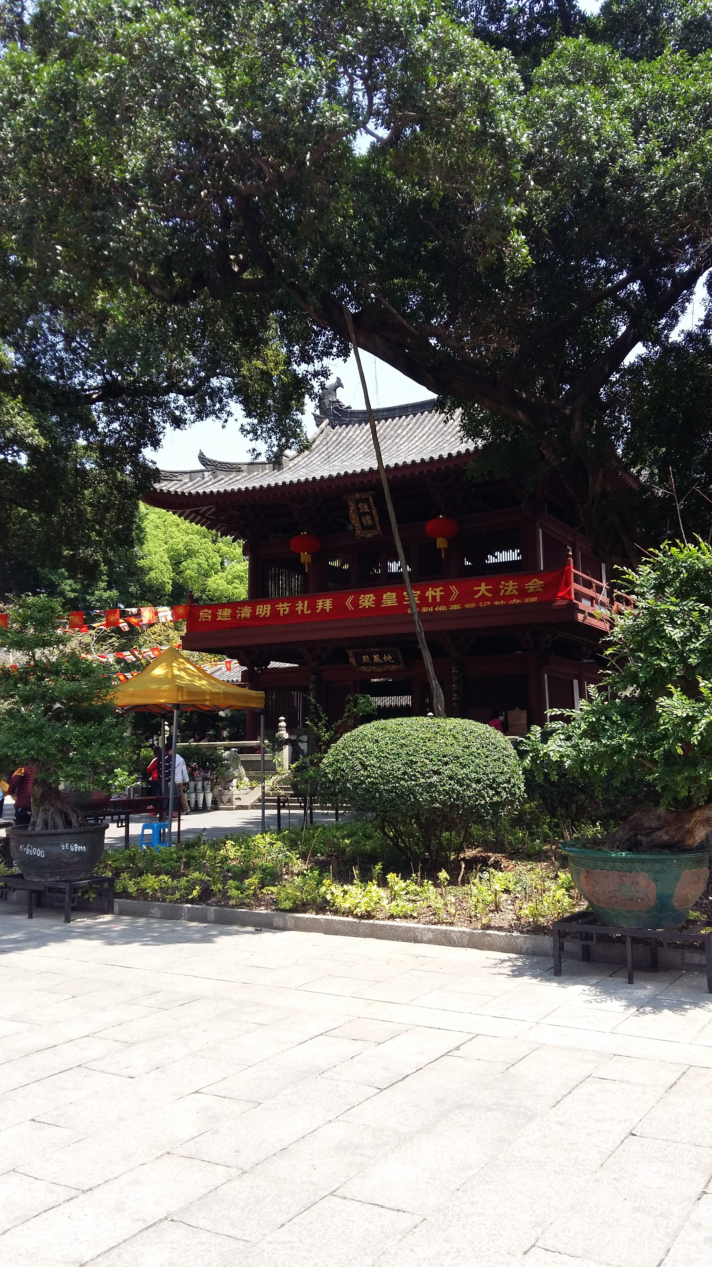 广州光孝寺,在广州的闹市里,离西门口地铁站最近.