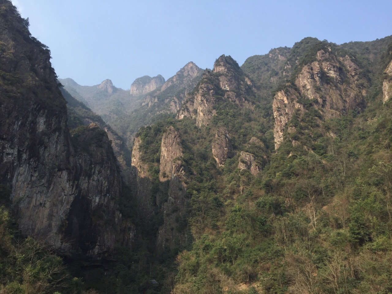 大约一个小时到了药王山风景区