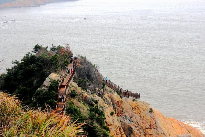 温岭最美的海岸线石塘镇珍珠滩滨海绿道