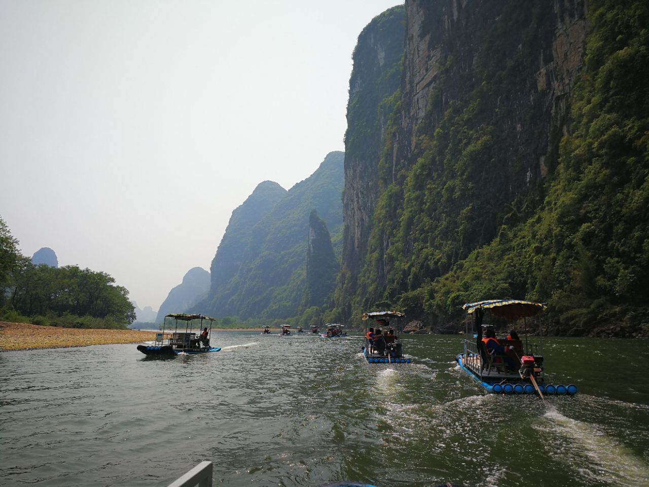 漓江竹筏游杨堤段旅游景点攻略图