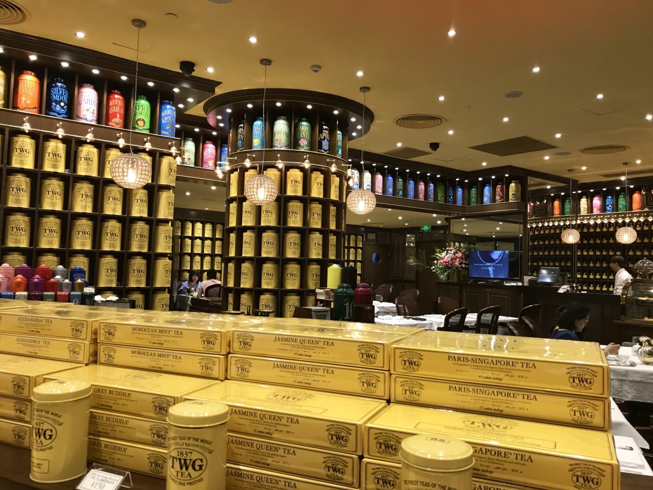 2022twg tea(太古汇店)美食餐厅,譬如有薄荷绿茶(黑人牙膏的.