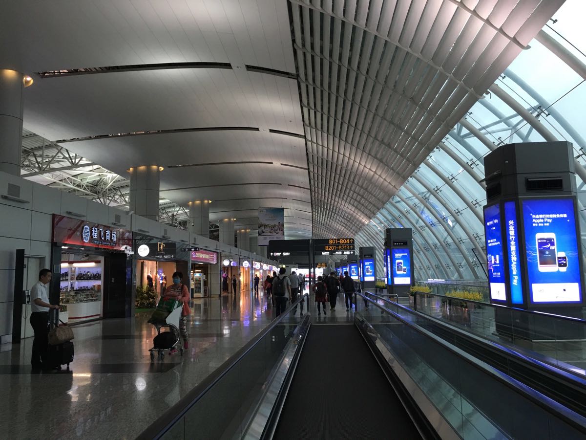 白云机场是广州唯一一个机场,出发大厅很大,a区登机口有飞往国外和