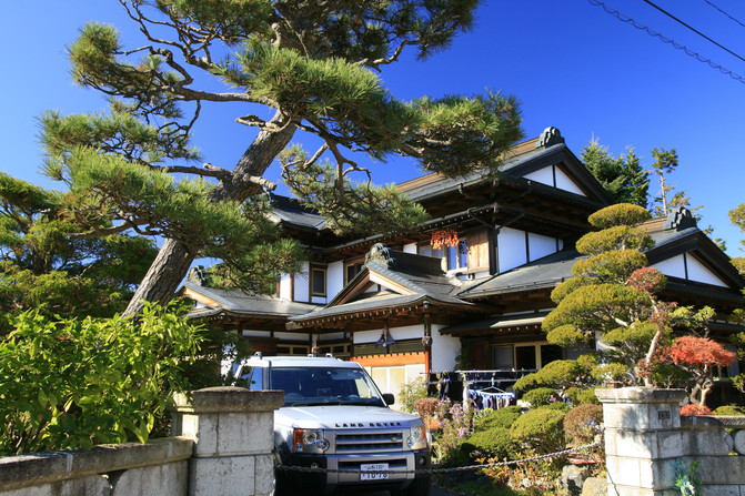 富士山麓一处日式豪宅