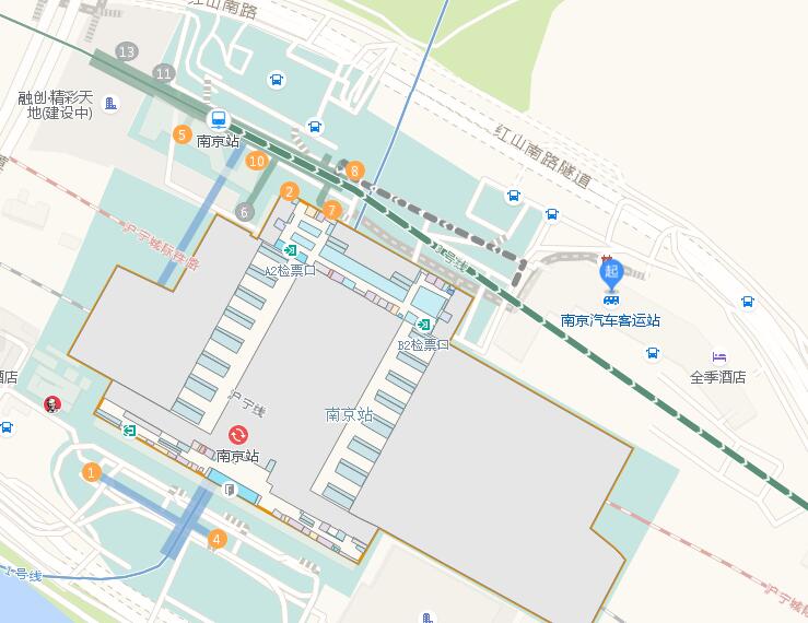 从南京小红山客运站到禄口机场有地铁吗?