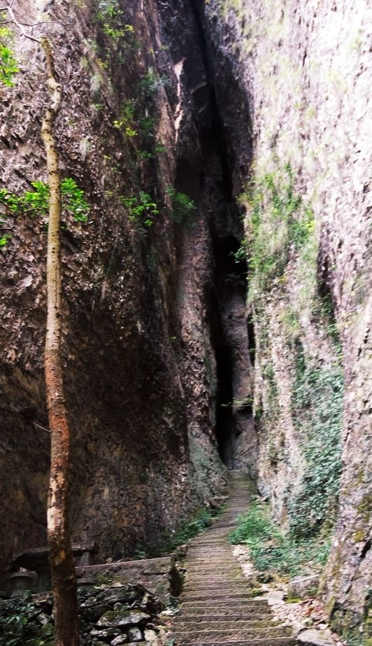 雁荡山灵岩景区内,去的游客很少