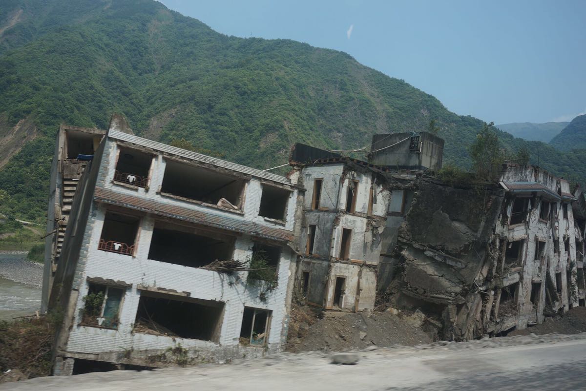 北川地震遗址