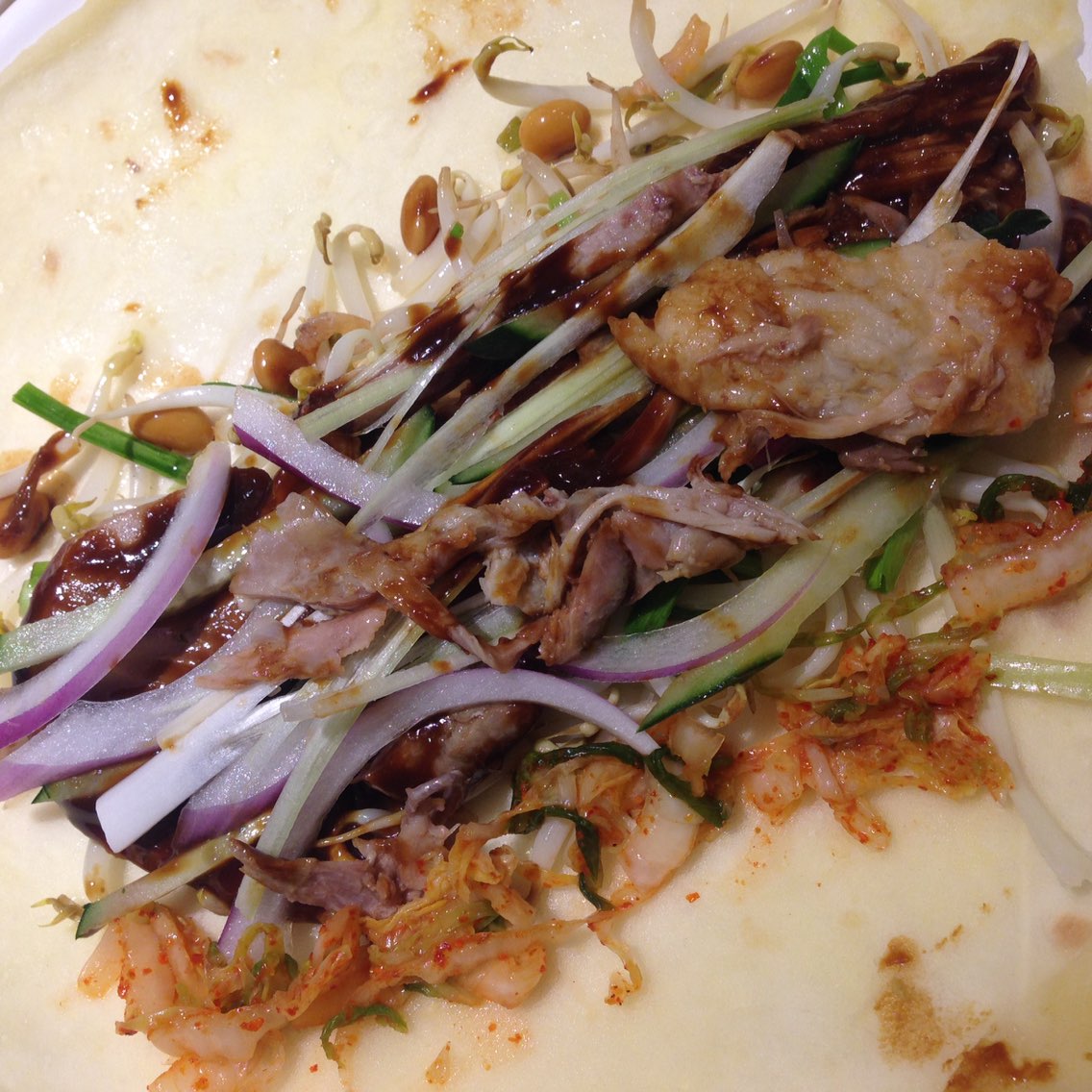 2022老昌春饼(活力城店)美食餐厅,春饼厚和筋饼薄,卷上鸭肉和.
