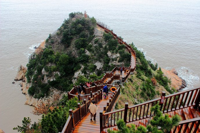 温岭最美的海岸线石塘镇珍珠滩滨海绿道