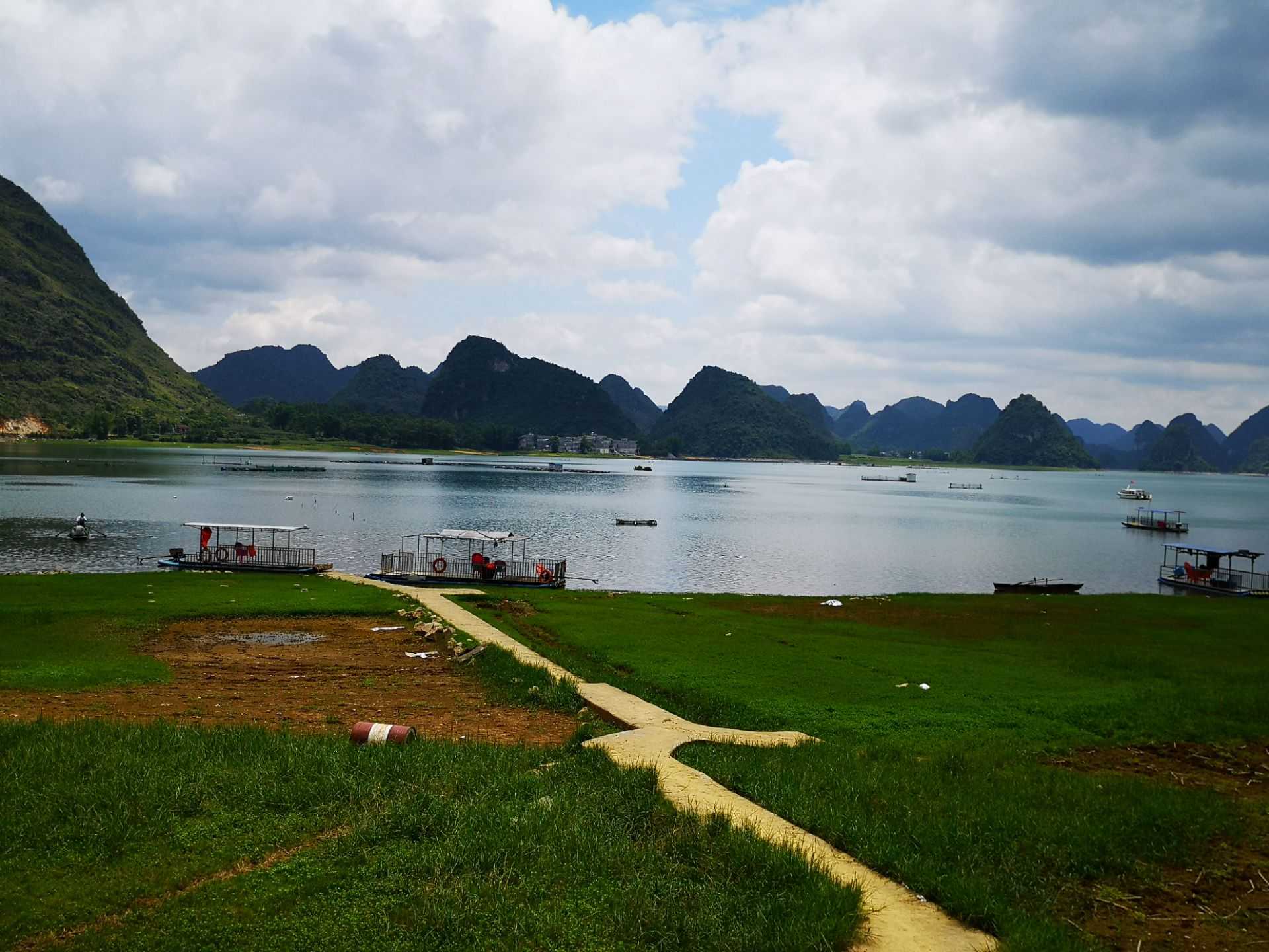 【携程攻略】靖西渠洋湖景点,景色不错,坐船可观景,但