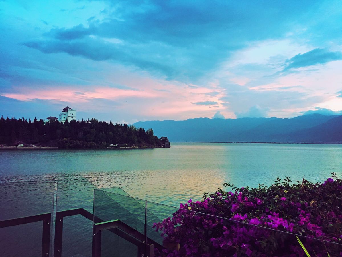 在大理,去洱海转转是必须的,洱海挺大,建议去租一个电动车或者自行车,我是在客栈附件租的电动车,60元一天。
骑着电动车从古城出去不远就是洱海边了,中午12:00到达洱海边的才村码头,这里主要是游船的地方,然而我对游船并不感兴趣,便继续沿着洱海的环海路无比悠闲地骑着车。