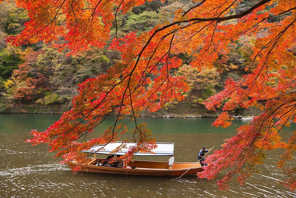 岚山位於日本京都西郊,是京都著名的风景区.