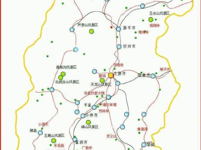 请问我从呼和浩特开车去山西先去哪里玩