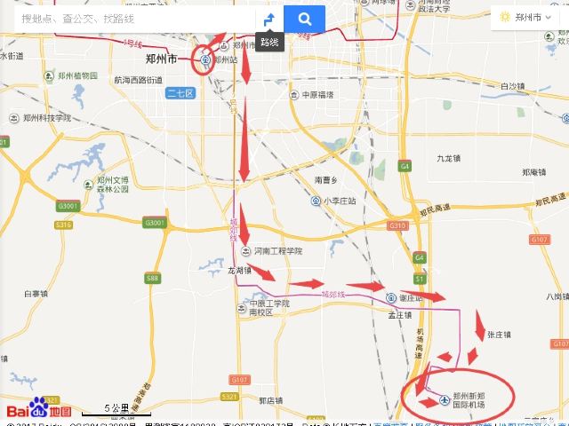 也可在郑州站,做地铁,但也要倒车,附件地图,也供你参考.