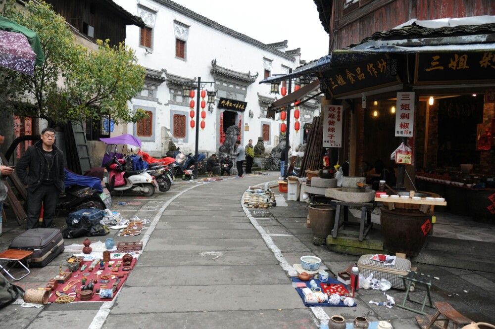 屯溪老街速写图片展示