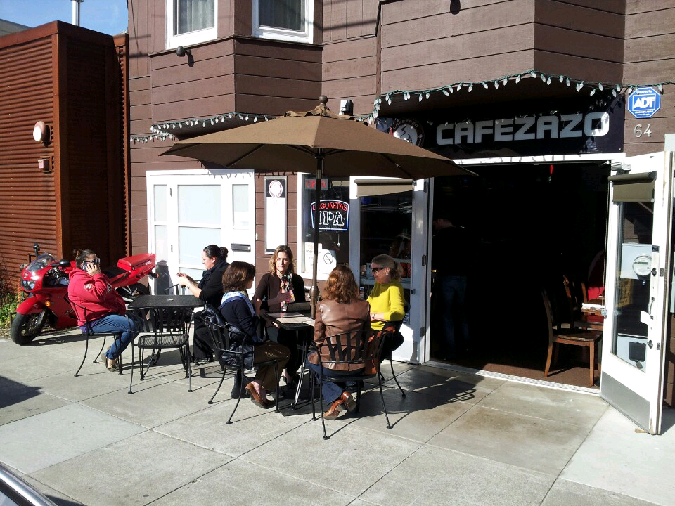 get there early for outside seating.