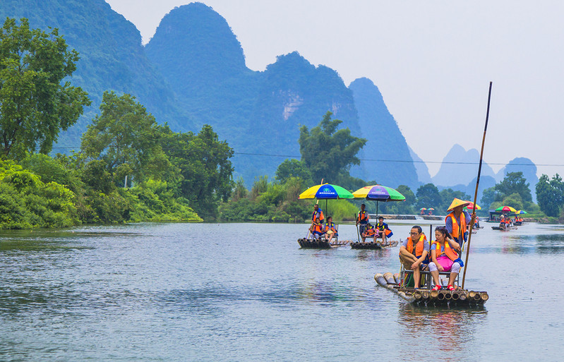 阳朔遇龙河