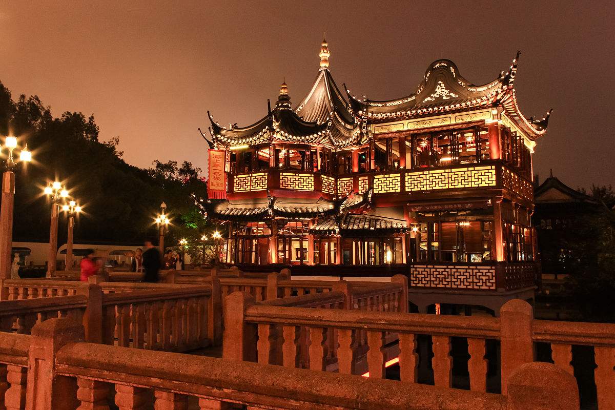 【上海城隍庙夜景（一）摄影图片】上海城隍庙纪实摄影_奇多的世界_太平洋电脑网摄影部落