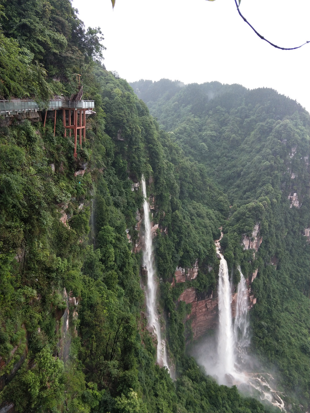 洪雅玉屏山玻璃栈道游记