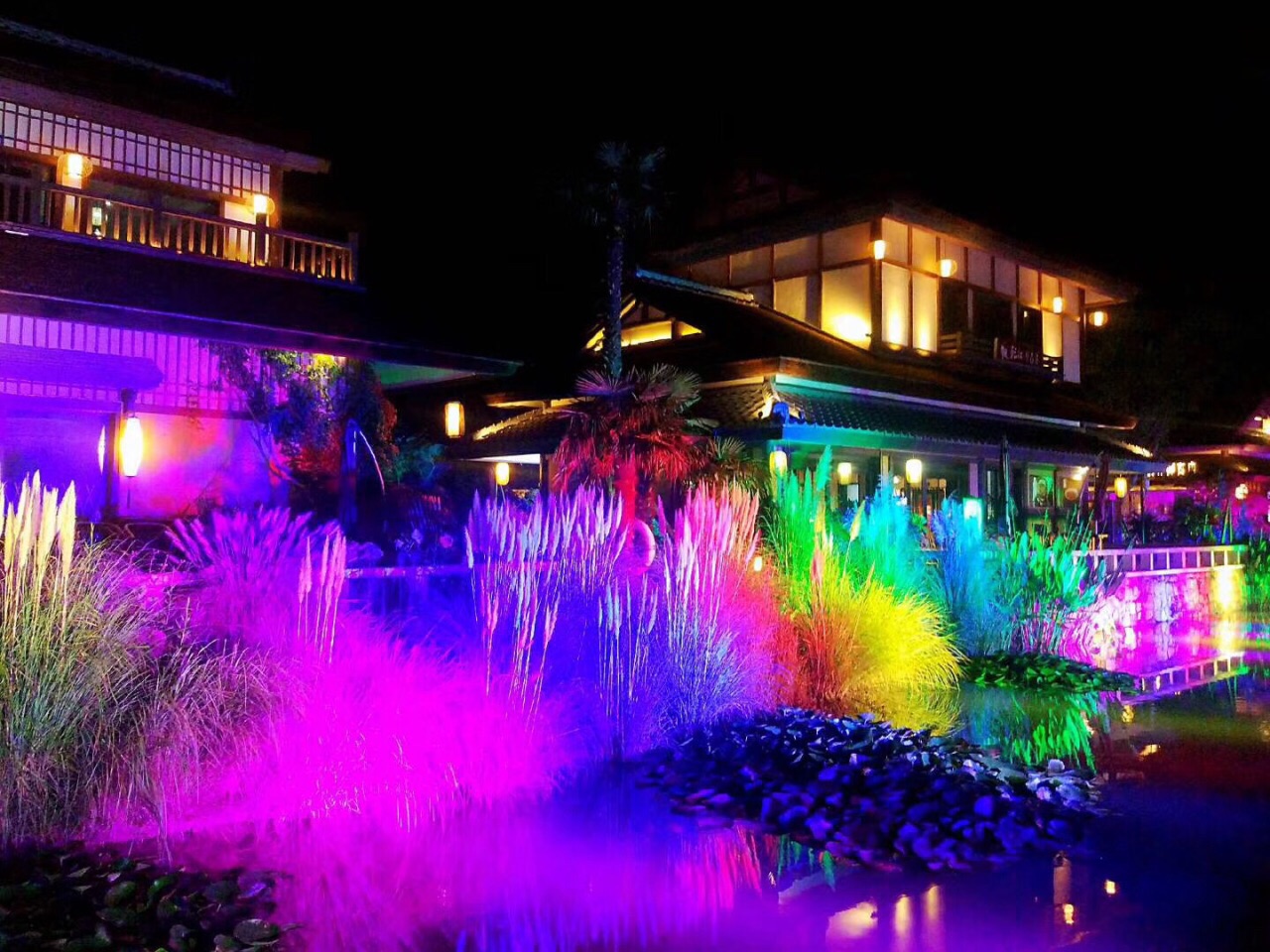 拈花湾夜景,流光溢彩!