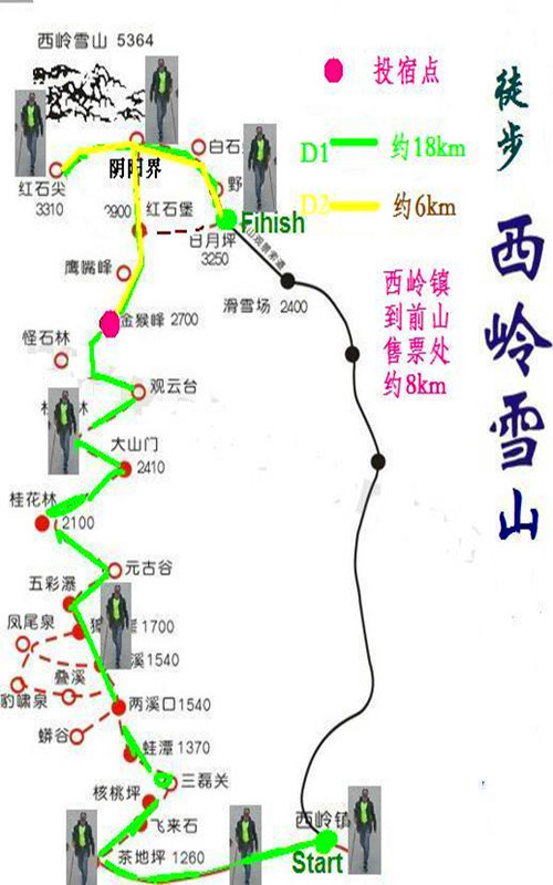 那一年,"川"梭中的回忆:足迹四川大邑西岭雪山---西岭