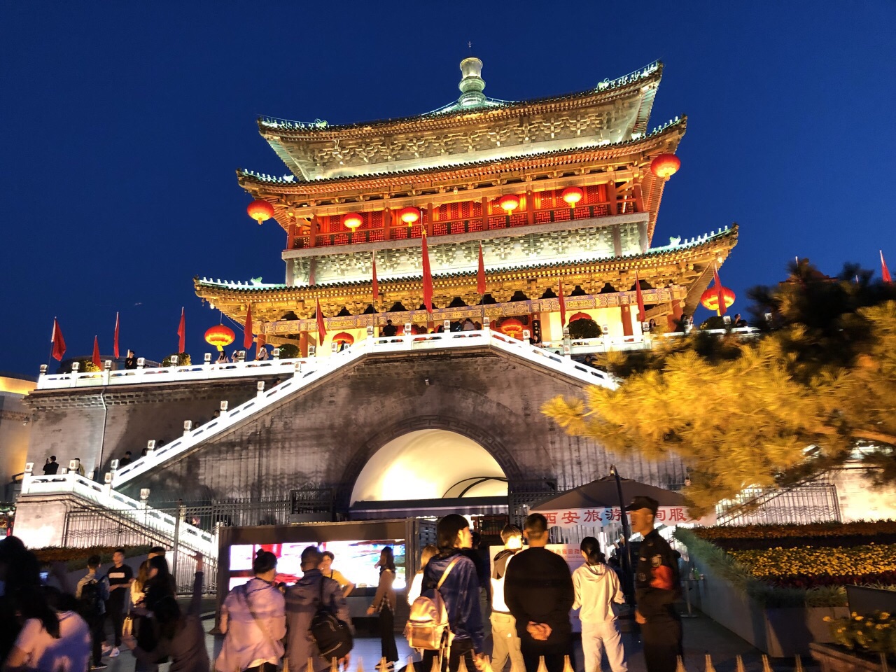 西安钟楼旅游景点攻略图