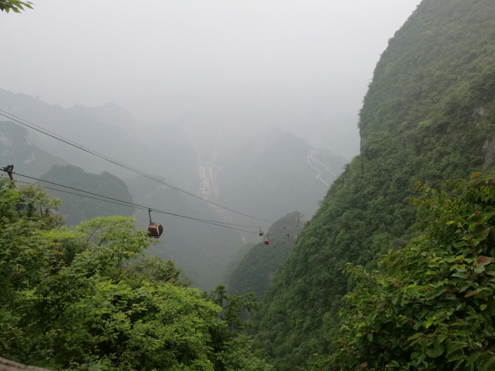 天门山索道旅游景点攻略图