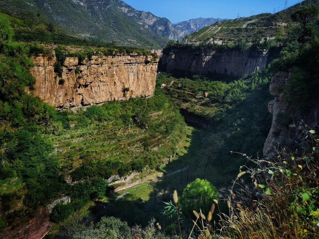 虹梯关大峡谷旅游景点攻略图