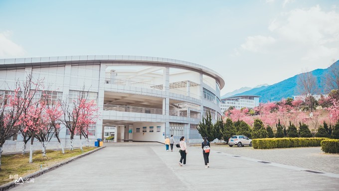 转悠到了大理大学的教学楼,有的教室里还在授课,我们轻手轻脚地上了