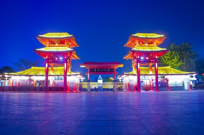 开封免费景点——大宋御河夜景(水系)