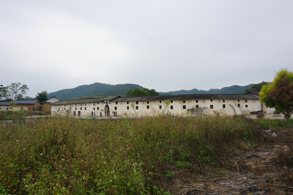 广东翁源湖心坝客家围屋实地考研,还吃了一顿特别的农家菜