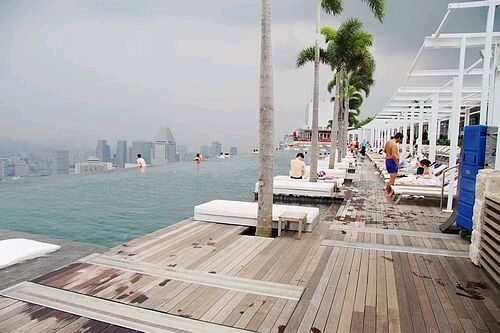 滨海湾金沙酒店无边泳池