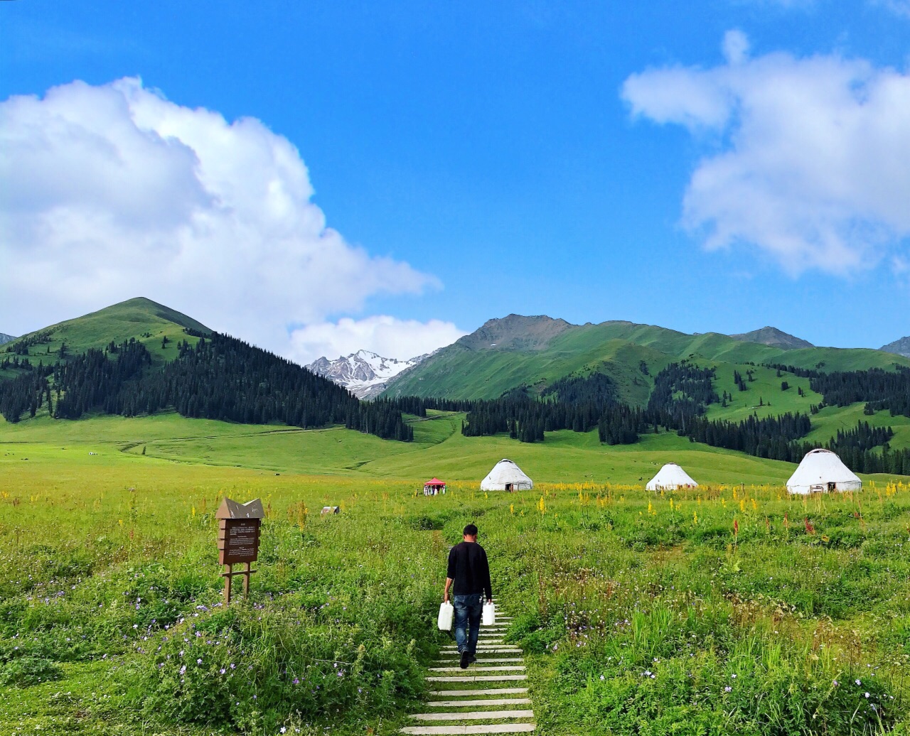 2019那拉提旅游风景区游玩攻略,区间车停靠二站,天气好的话.