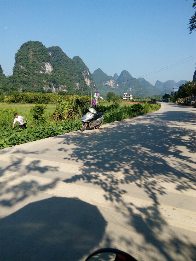 在工农桥前的小路走进去,一路沿著遇龙河走,也可以沿著步道,一边欣赏