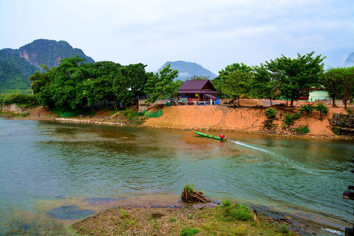 去人间仙境老挝,万荣旅游.