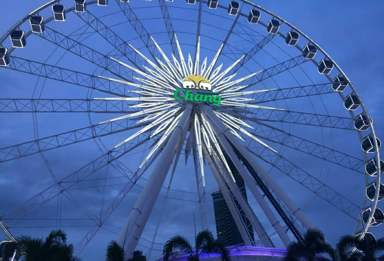 曼谷夜市摩天轮旅游景点攻略图