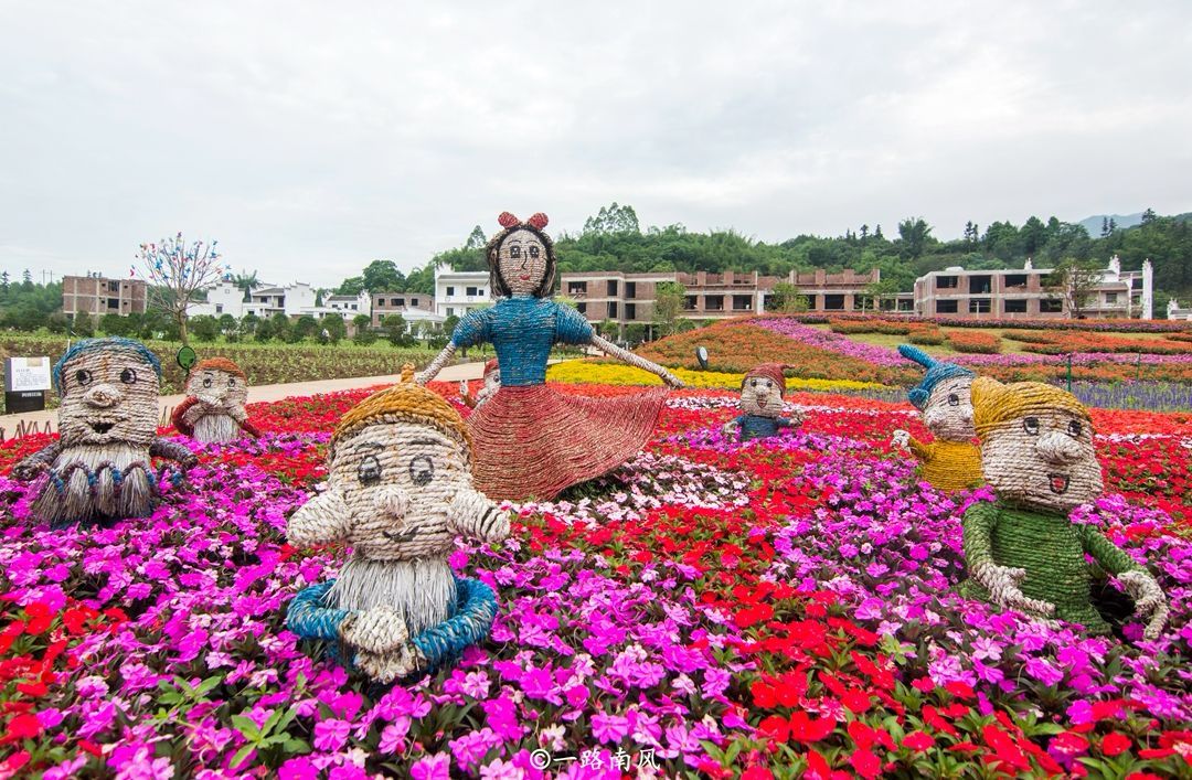 黄姚花海景区位于广西贺州市黄姚镇罗望村周家水库旁的仙女湖畔,是一