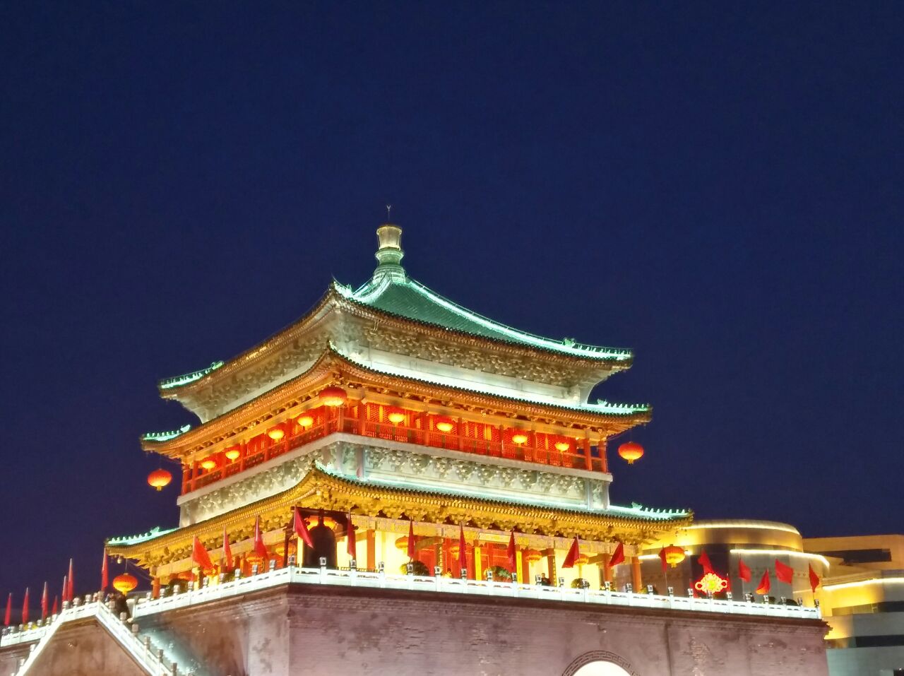 西安钟楼旅游景点攻略图