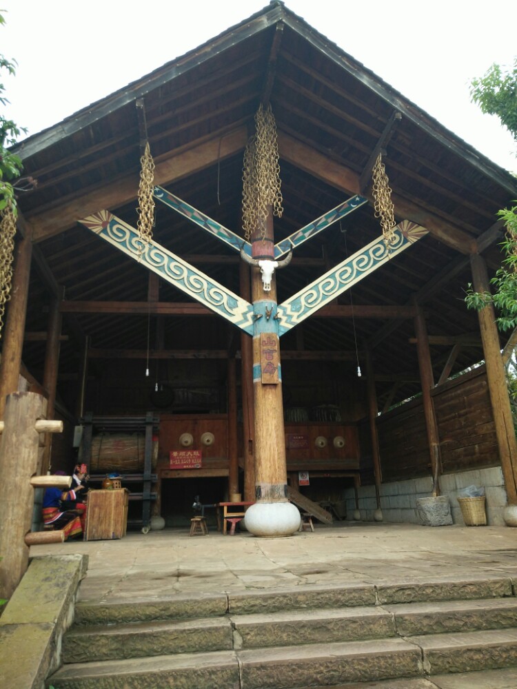 云南民族村手绘