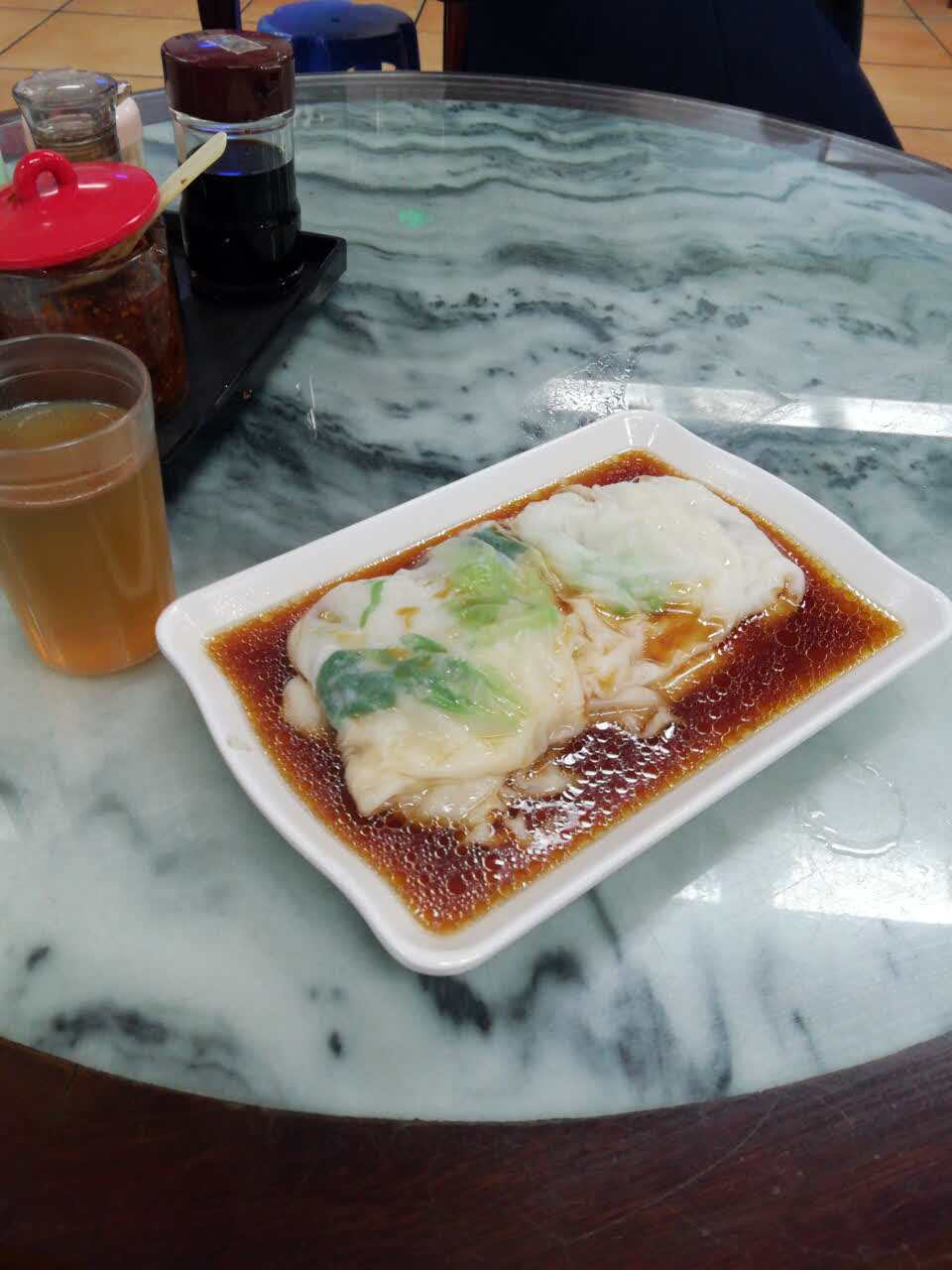 鲩鱼片肠粉味道不错,平常红肉吃多了,吃一下白肉作做早餐,营养更好,又