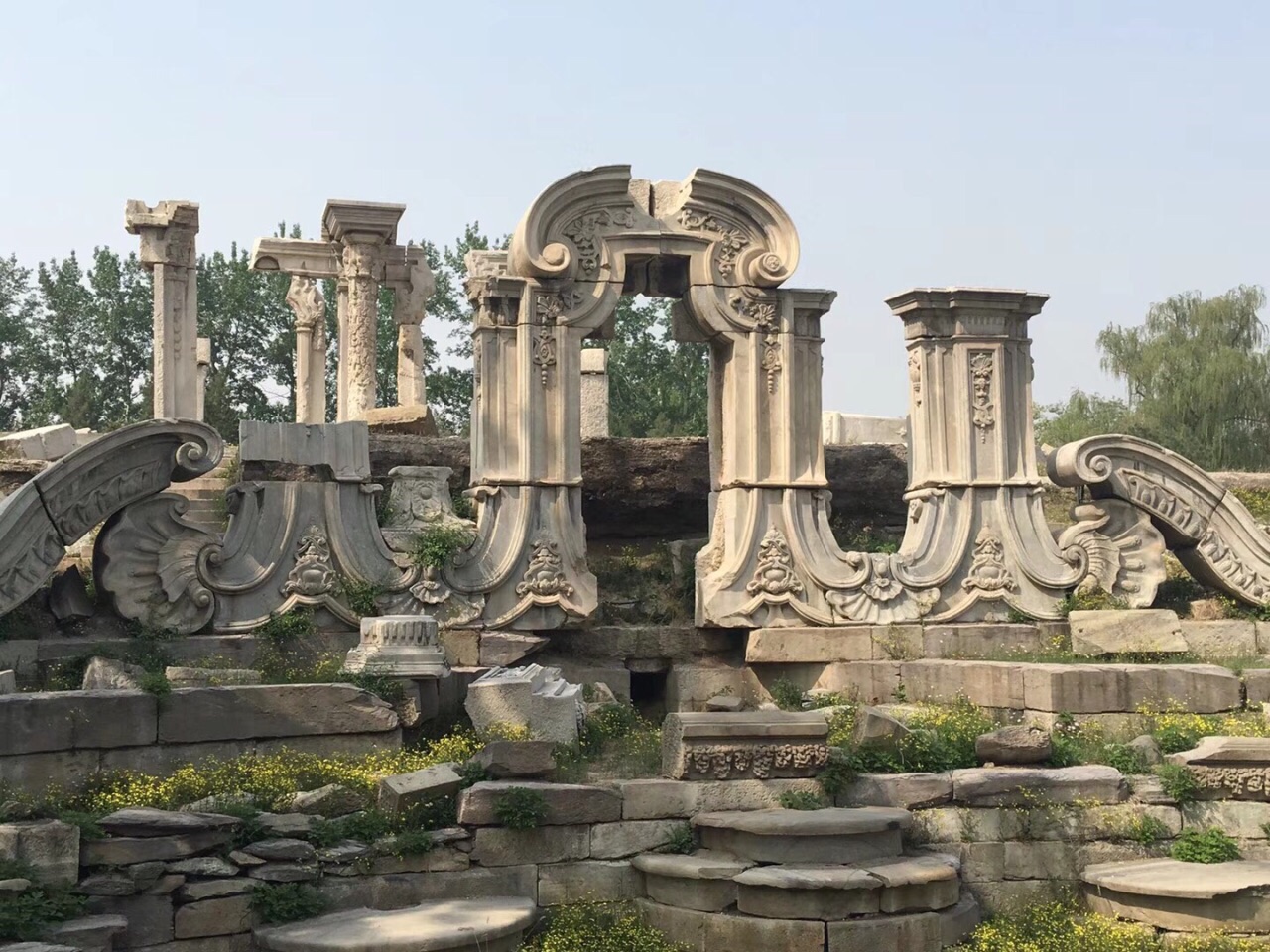 圆明园旅游景点攻略图